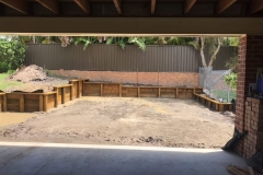 7 Garage site cut and retaining wall Gorokan