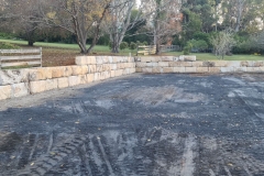 4 Construction of Sandstone Block Wall in Cooranbong