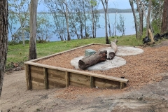 44 Septic tank install and retaining wall