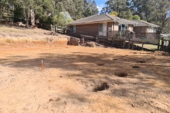 14 House site cut Wyong Creek