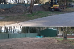 23 Shed cut and fill Dora Creek