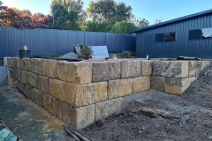 20 Sand stone block retaining wall Bonnels bay
